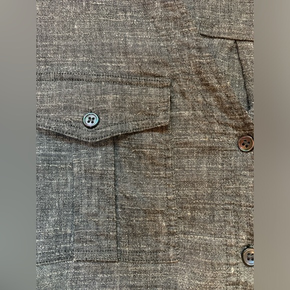 Theory grey linen long sleeve henley, size small, great condition - Picture 2 of 10